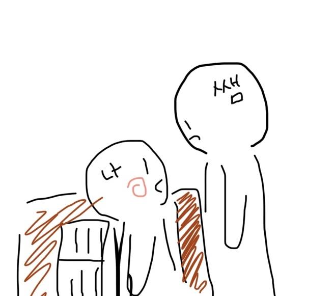아까 쌤 시간에 문제풀때 쌤이 내 뒤에서 잘 푸는지 보고계셨는데 내가 뒤 돌아봤더니 진짜 가까웠다 쌤이랑..? 그림 알아볼수 있겠어..? ㅠㅋㅋ