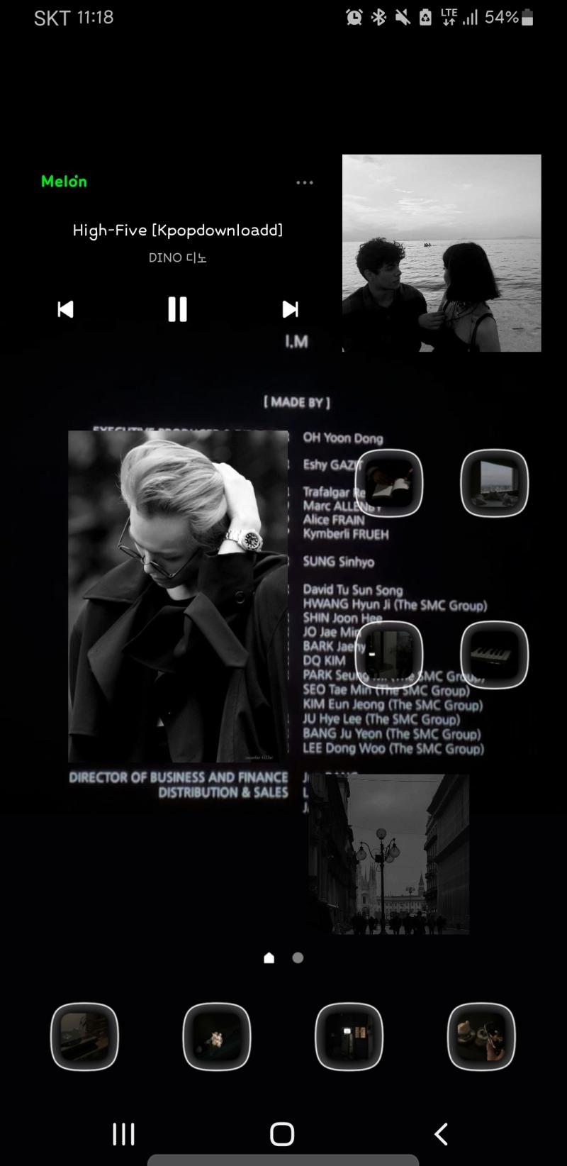 배경..만 슬쩍 공유해바 블랙광공컨셉이야 😎🖤 저기 단독샷은 몬스타엑스 이민혁인데 다들 못알아봐서 그냥 나도 안알려주는중 ㅋㅋㅋ