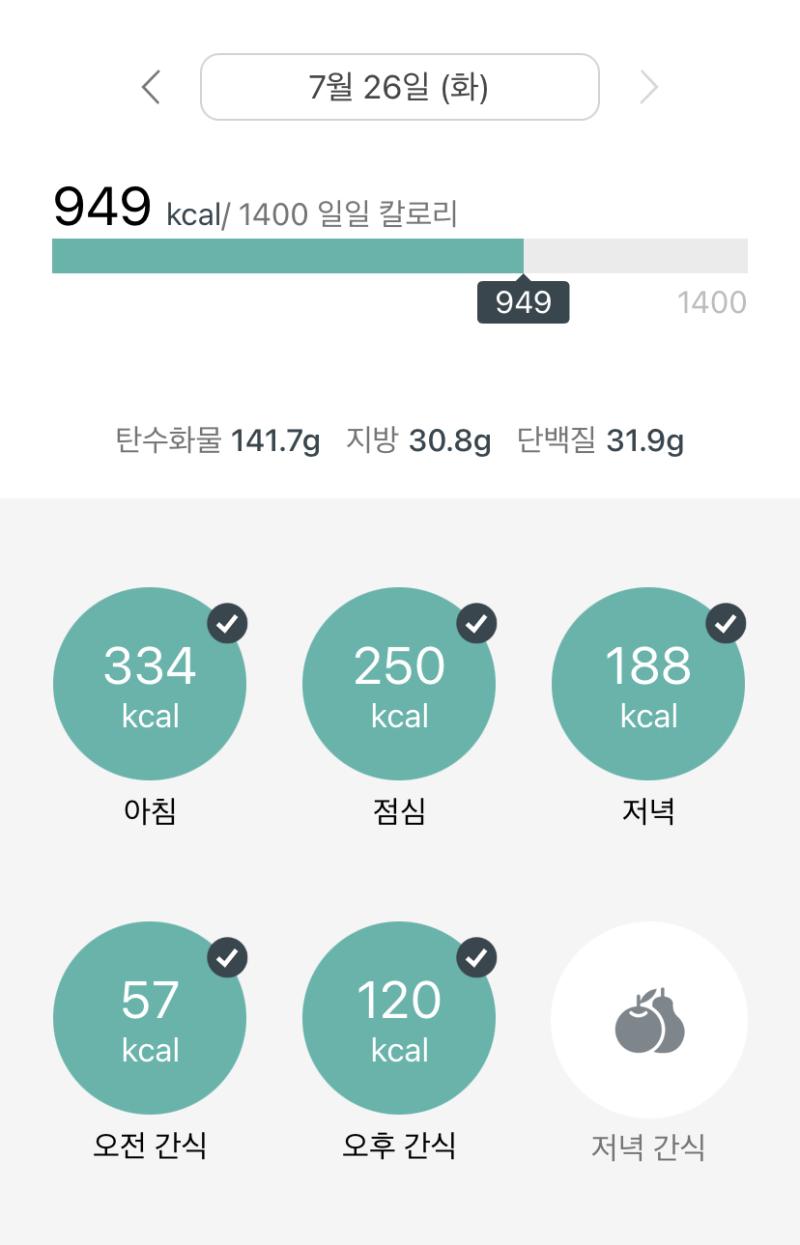 먹은 음식 보여주는 기능은 없나...... 내일부터 운동 시작!