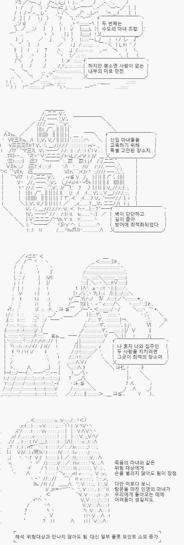 저 멀리 있는 수도까지 인연의 마녀 혼자서 이동했다간 마력 소모가 극심. 따라서 여왕이 근처까지 전원을 데리고 이동한 뒤, 이동의 마녀가 탐문을