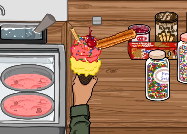 Ice Cream Truck 아이스크림 트럭을 몰며 아이스크림을 파는 맥스와 조그마한 토끼 미아와 함께 아이스크림을 팔며 여정을 떠나는 게임.