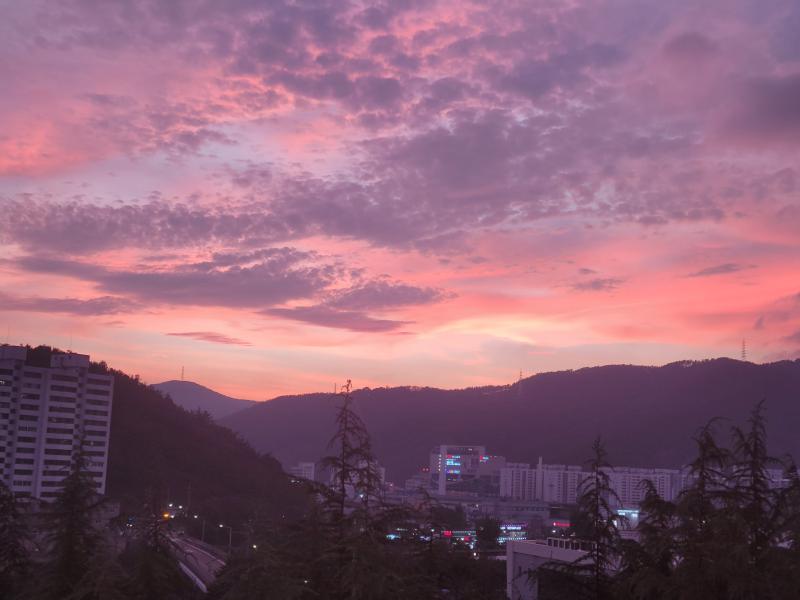 집에서 찍은 노을22