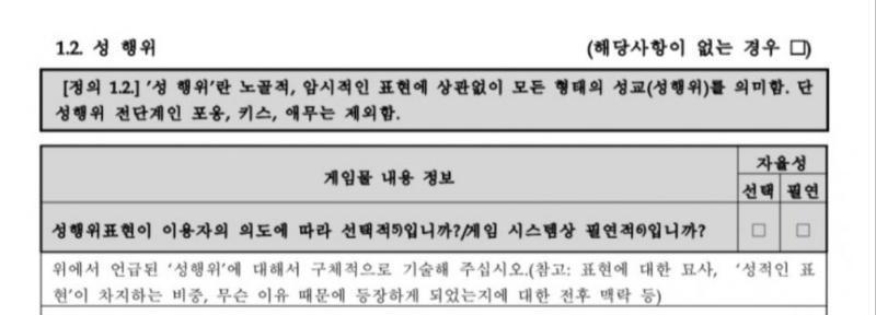 블아가 수위가 없다고는 말 못하겠는데 게등위 공식 기준에 따르면 15세 심의기준에서 어긋나는것은 성행위는 커녕 키스도 없음 그나마 ㅇㅁ가 걸릴수