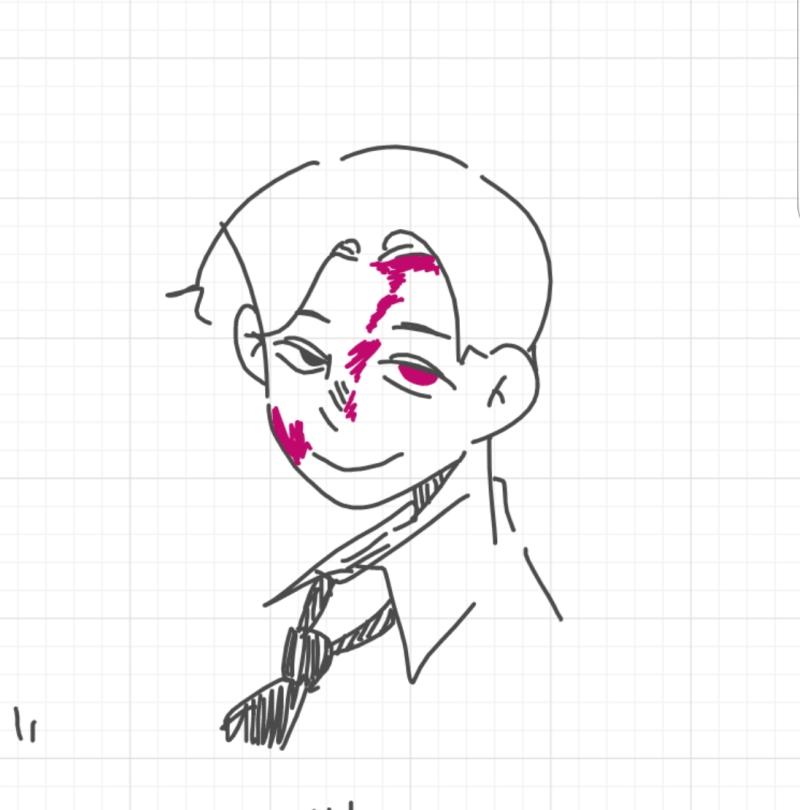 메이헴 보고 그렸는데 안닮았다 메이헴 봐 얘들아