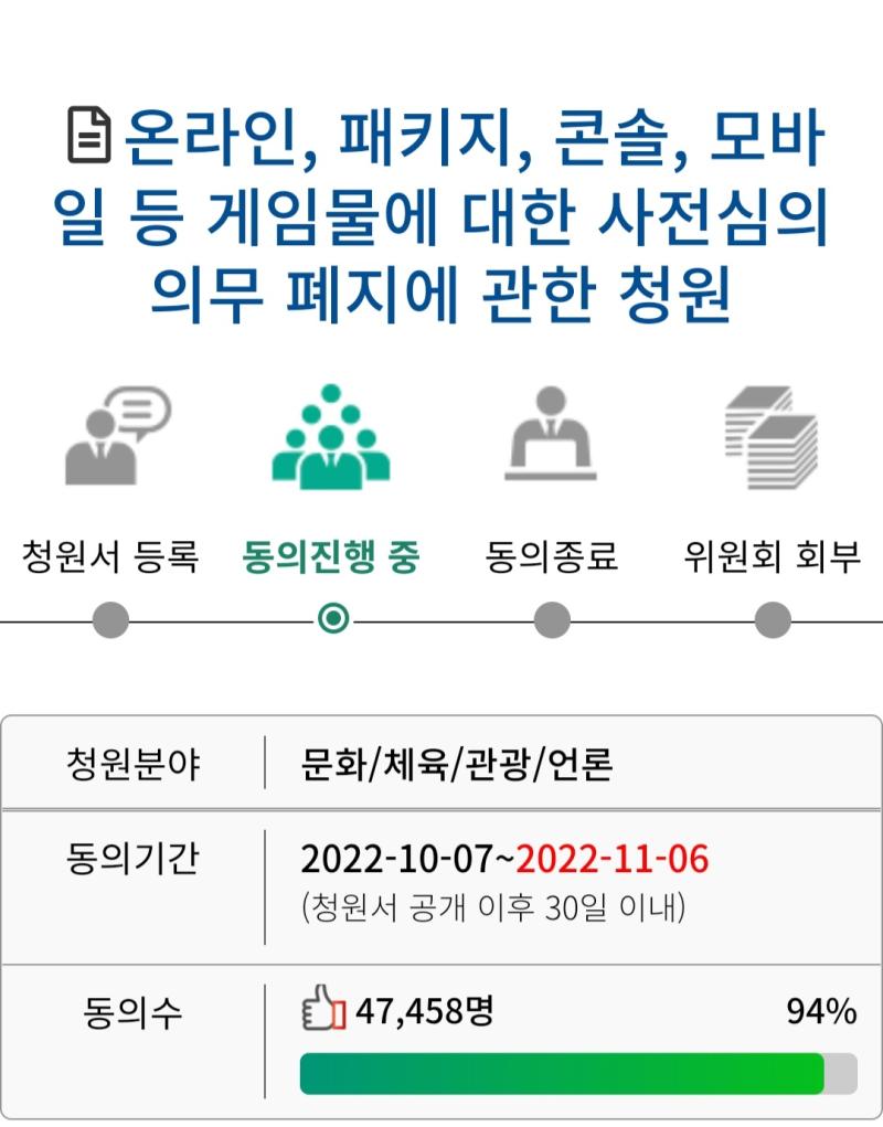 청원 달성 멀지 않았다 사실 청원 하나로 폐지될지 어떨지는 미지수지만 제발 폐지해라