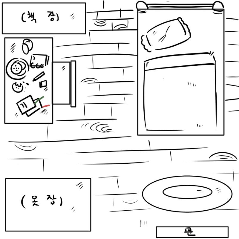 미안 실수했다 당신은 당신의 방에 남아있기로 했습니다. 푸르스름한 빛이 들어오는 창밖으론 새가 지저귀는 소리가 들립니다. 찬 공기가 폐에 가득