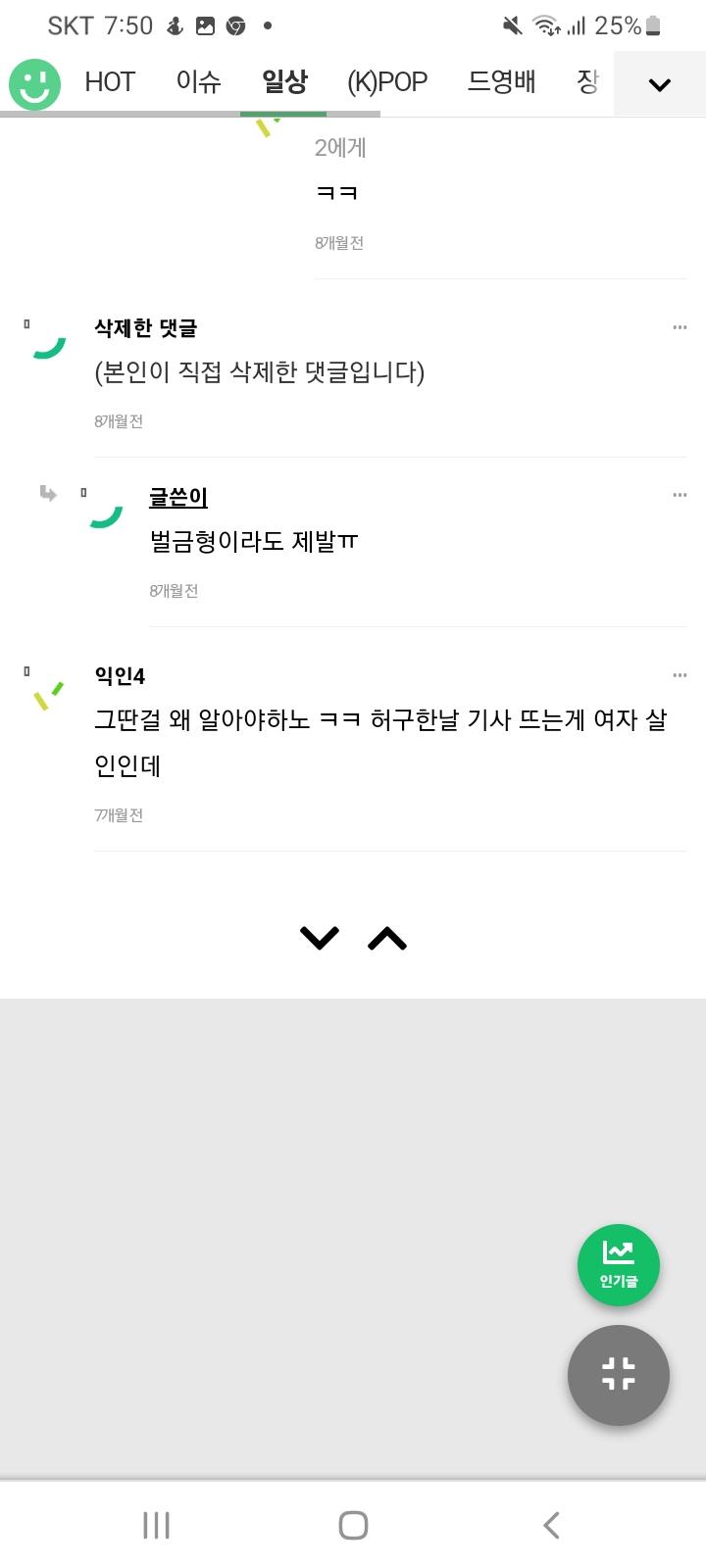 일베 워마드식 노체 사용