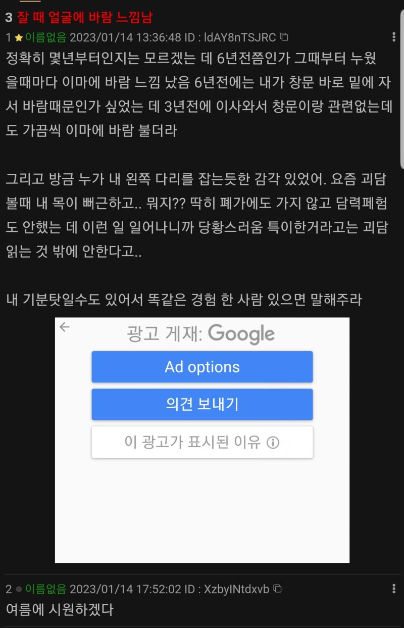 여름에 시원하겠다