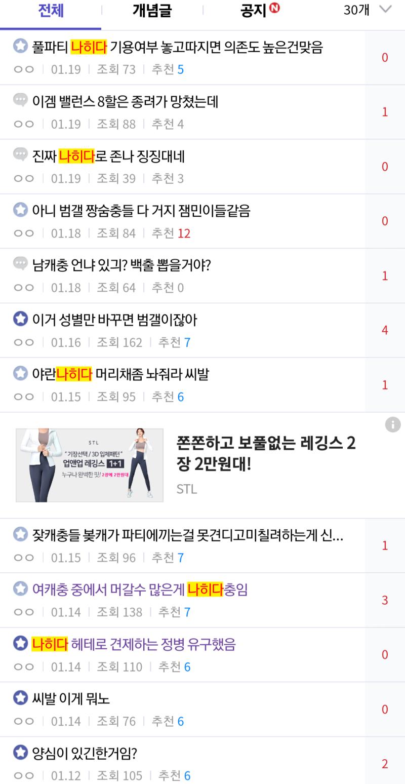 >>273 넌 얘네가 진짜 나히다 패는 갤러리로 보여? 여기 미니 갤러리는 ㄱㅇㄱ에서 남캐 덕질하는 애들 박제해서 때리는 비정상적인 여캐팬덤 애