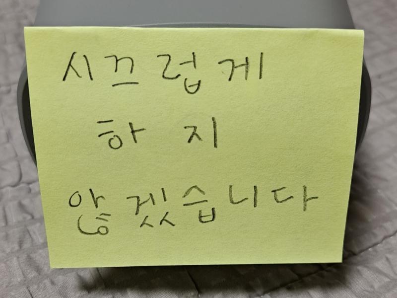 >>7 혼내고 반성문 적어오라고 시켰음
