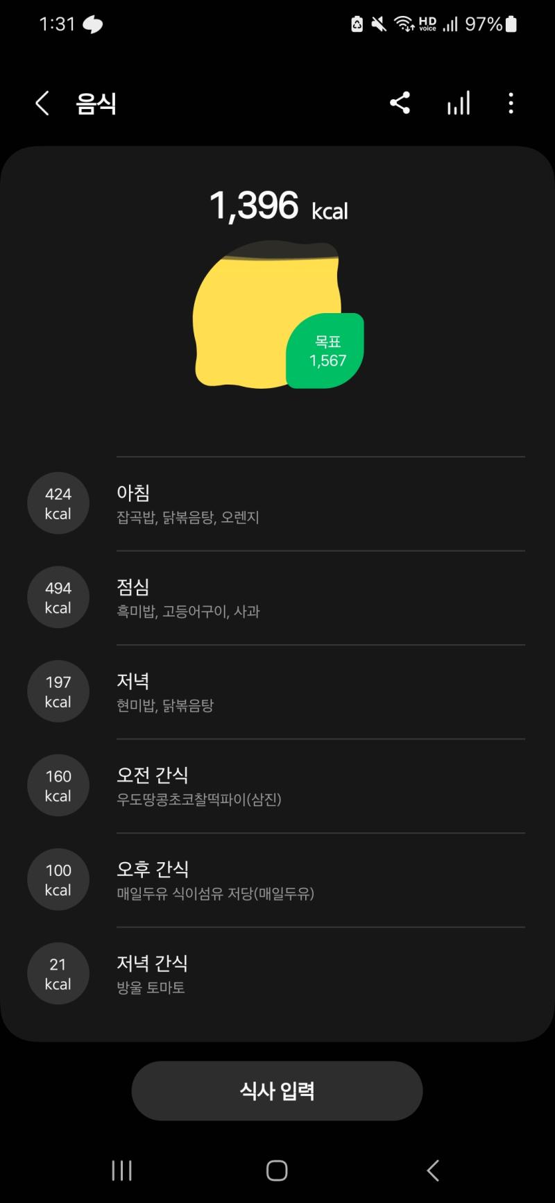 https://youtu.be/mJFvIVqRXv0 이걸 했다 아무것도 안하는 것보다는 낫겠죠 오늘의 식단 음 과일이 생각보다^^ 당이 많앗네,