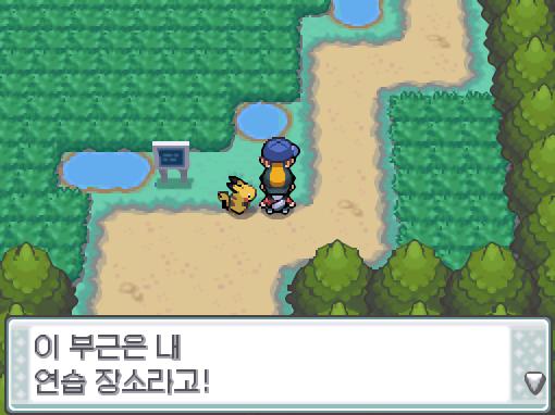 그리고 연가람은 34번도로에 도착할 수 있다. "이 부근은 내 연습장소라고!" 34번도로에서 반바지 꼬마 동석이 승부를 걸어왔다! 34번도로에서