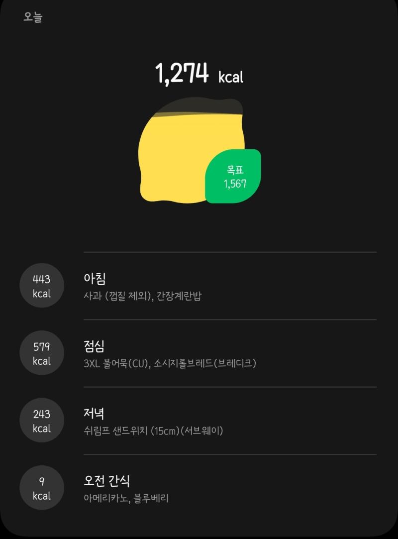 단 거 안 먹기 성공...은 햇는데.... 저녁을 10분 전에 먹어버림 아 큰일났다 대체 점심에 빵은 왜 먹었지???? ㄴ 섭웨는 쉬림프에 치즈