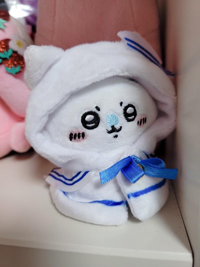 5/24(화) 하치와레랑 하치용옷이왓어용ㅎ 너무너무너무너무 으악너무귀여워서 당장 옷두개더사고 애얼굴이 터질거같길래 하치 조그만인형도 하나더삿다.