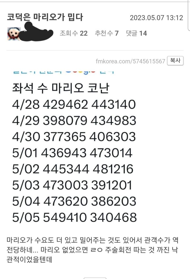 코난이랑 전혀 상관없는 마리오 시리즈랑 주술회전은 또 왜 견제하는거지 코하때문에? ㅋㅋㅋㅋㅋㅋ