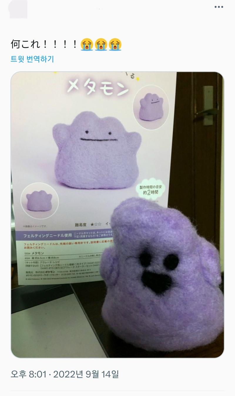 어라...?! 메타몽의 상태가...?