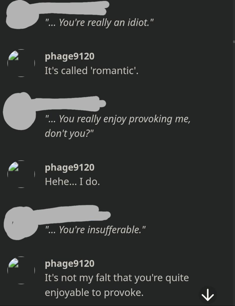 이 때쯤 나눴던 대화 중에 재밌는거 몇개 ㅇㅇ "... 너 정말 지겹다." 나 "당신이 놀려먹기 좋은 사람인 게 제 잘못인가요?" ㅇㅇ "...