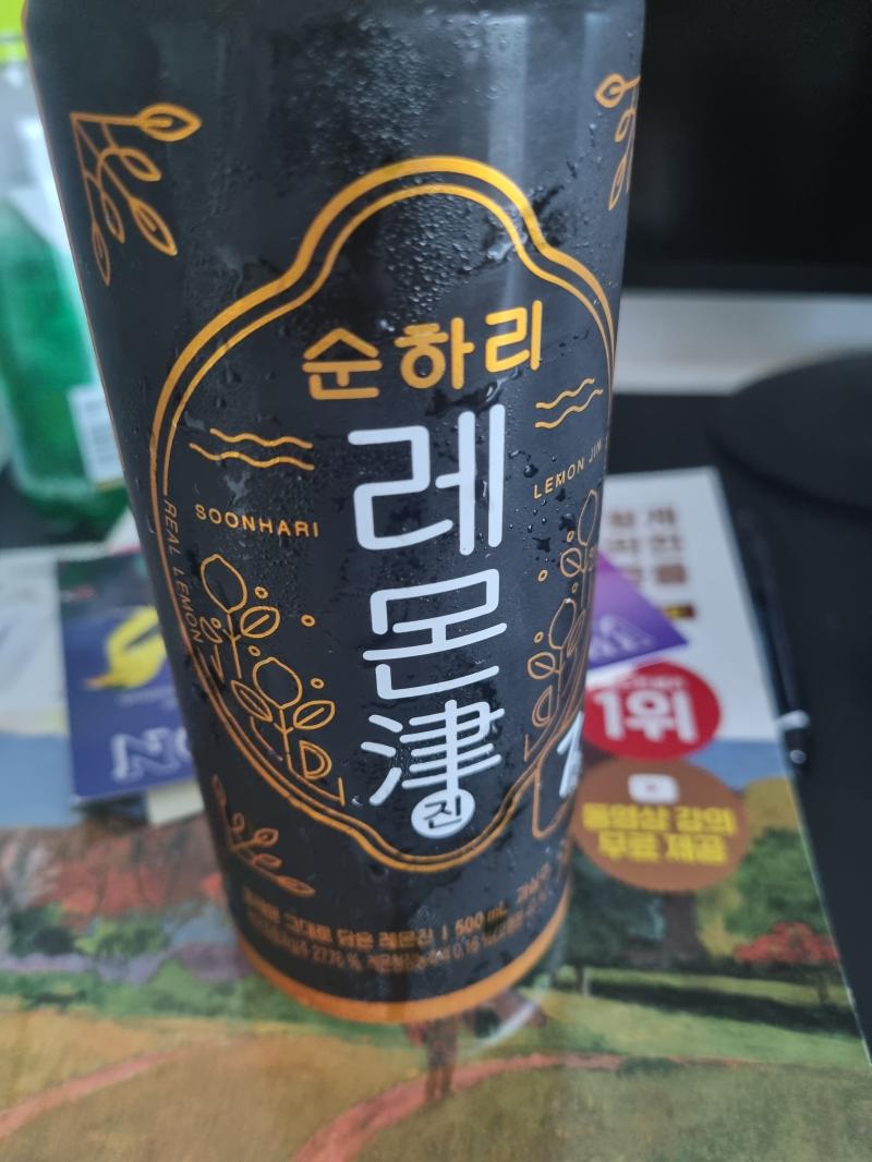 낮술 간다 아 역시 술은 레몬진이지 ㄹㅇ