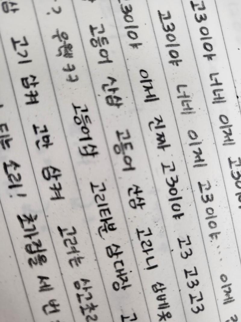 너네 이제 고3이야 이것만 뻥안치고 하루에 20번은 듣는 듯...
