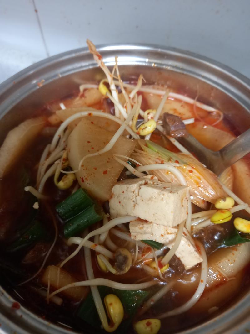 갈비찜 아구탕 소고기국