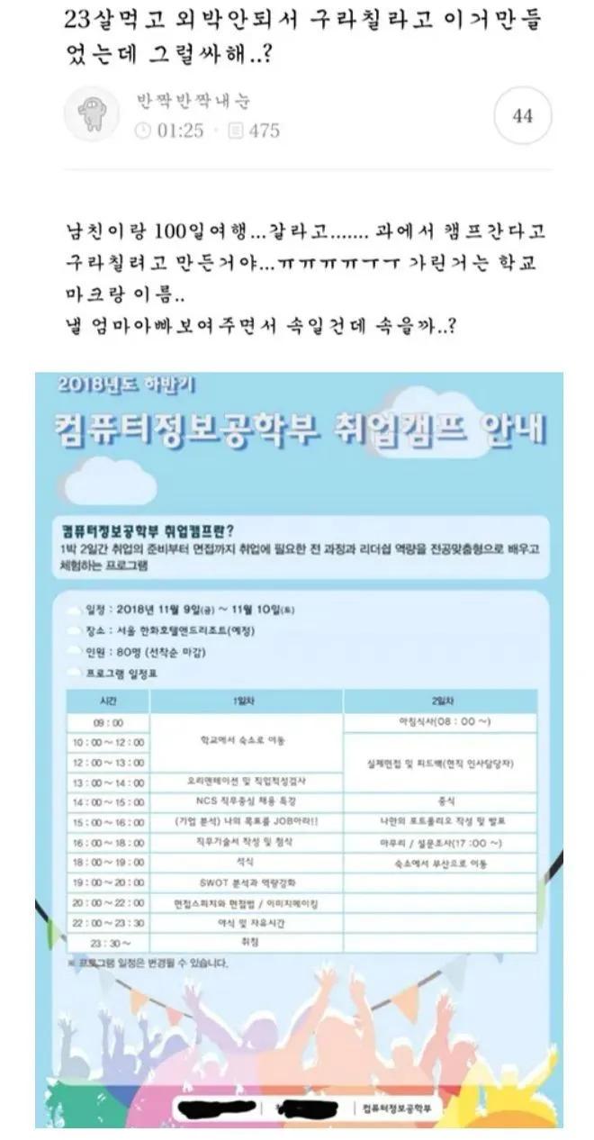 외박을 향한 강한 의지