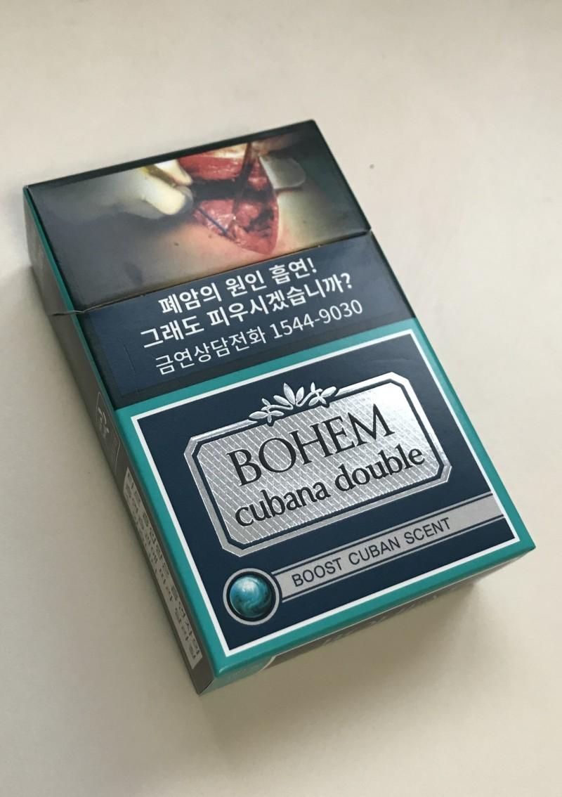 우선 지금피우는 담배, 보헴 쿠바나 더블. 모히또맛? 이라고 해야하나.. 6미리라서 니코뽕 쌔게오는것도 좋고 최대 장점은 오래핀다는거.. 맛들리