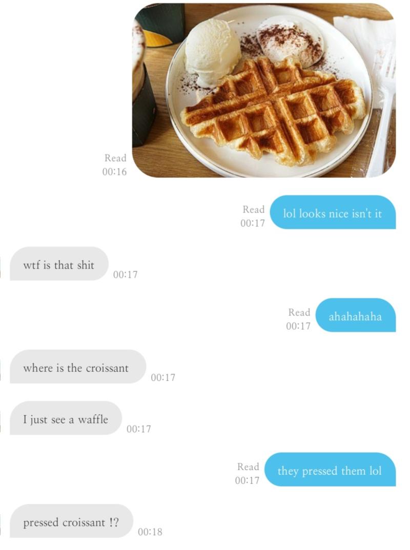 크로플의 존재를 알게된 프랑스 친구의 반응