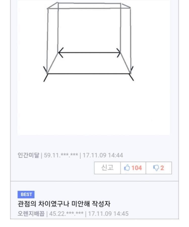 놀랍게도 두 선의 길이는 같다