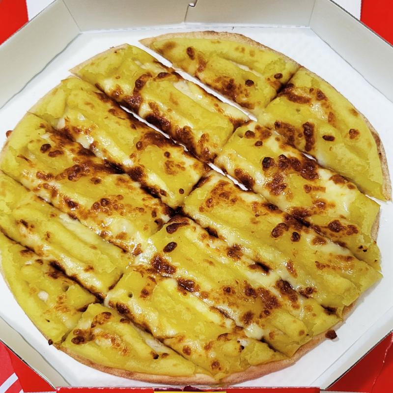 체다 콘치즈 피자&열탄 불고기 피자🍕 꿀고구마스틱🍠 💬 🍕❤️