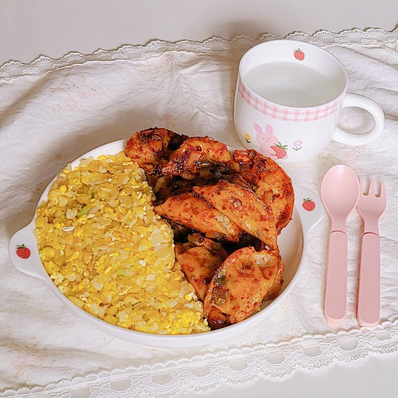 계란볶음밥🍳 깐풍만두🥟 💬 오랜만에 깐풍만두