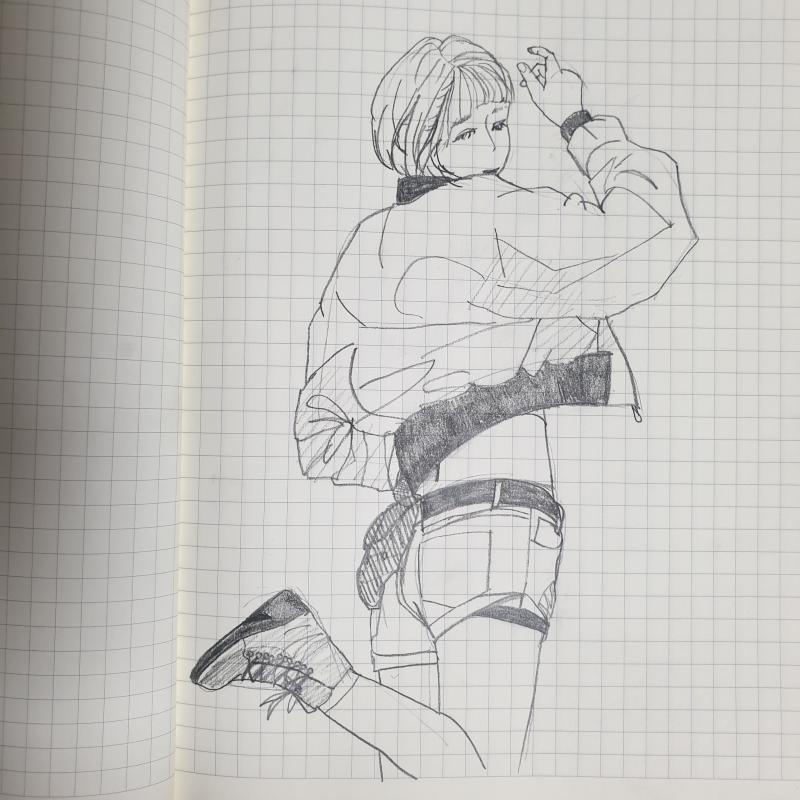 귀여운 아저씨 부츠 여자 댄서 꼬깔콘 아이 아자씨 발 받침 색칠 안했따..... 사진참조