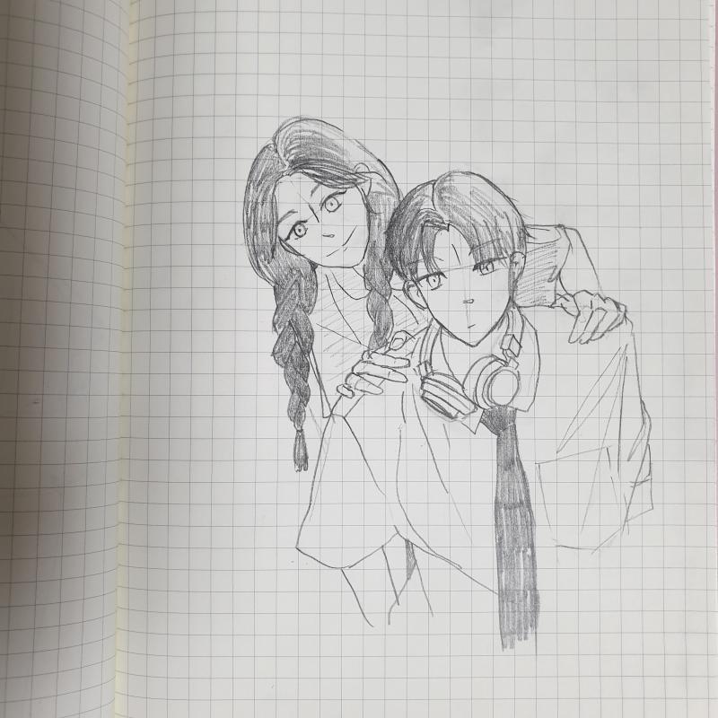 거울 사진 여자 호기심 많은 남녀 사진 참고