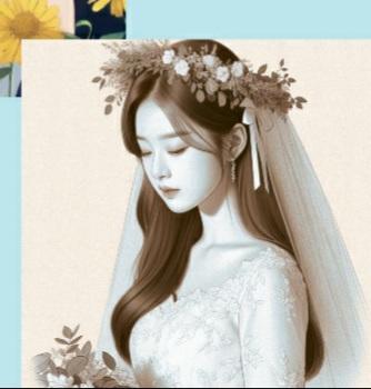 하얀색 웨딩드레수!