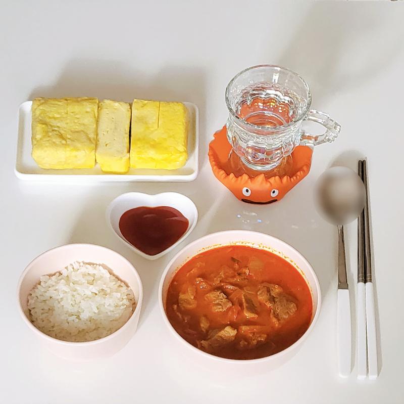 목살김치찌개🥘 계란말이🍳 💬 오랜만에 목살 듬뿍 김찌❤️