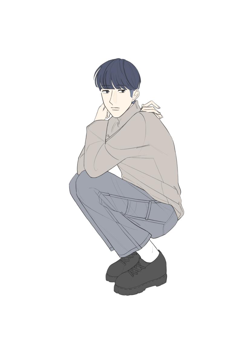 14 오랜만에 공 군을 그려봤어여