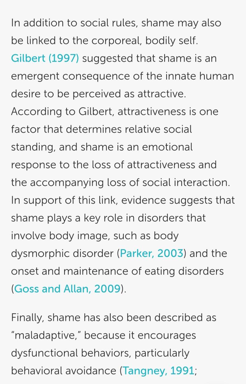 About shame. 어제 읽다 잔 거