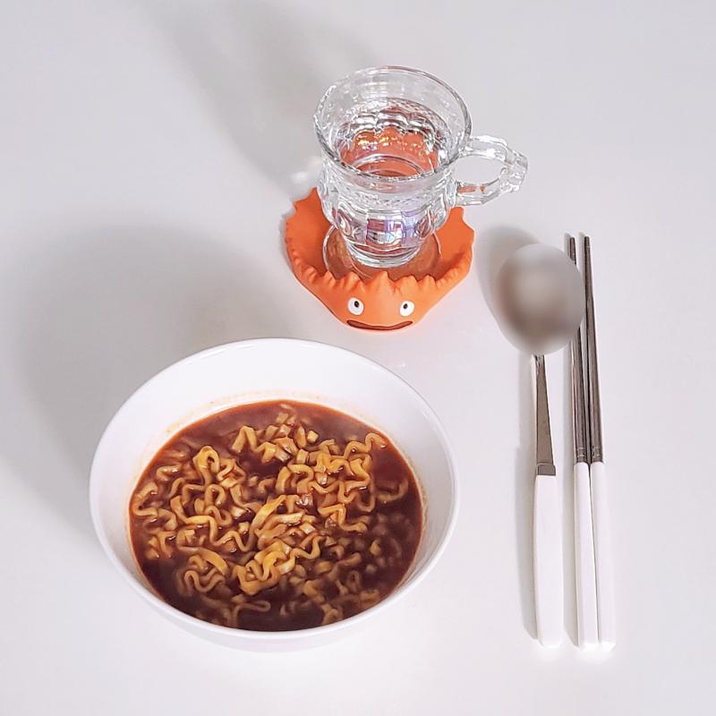 불닭볶음탕면🍜 💬 그리고 발효하고 굽는시간 동안 밥 먹는것도 잊지 않음
