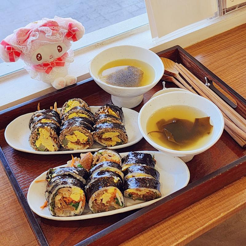 수원 갈비 김밥🍙 메밀 김밥🍙 💬 그리구 김밥 먹구 집 와따