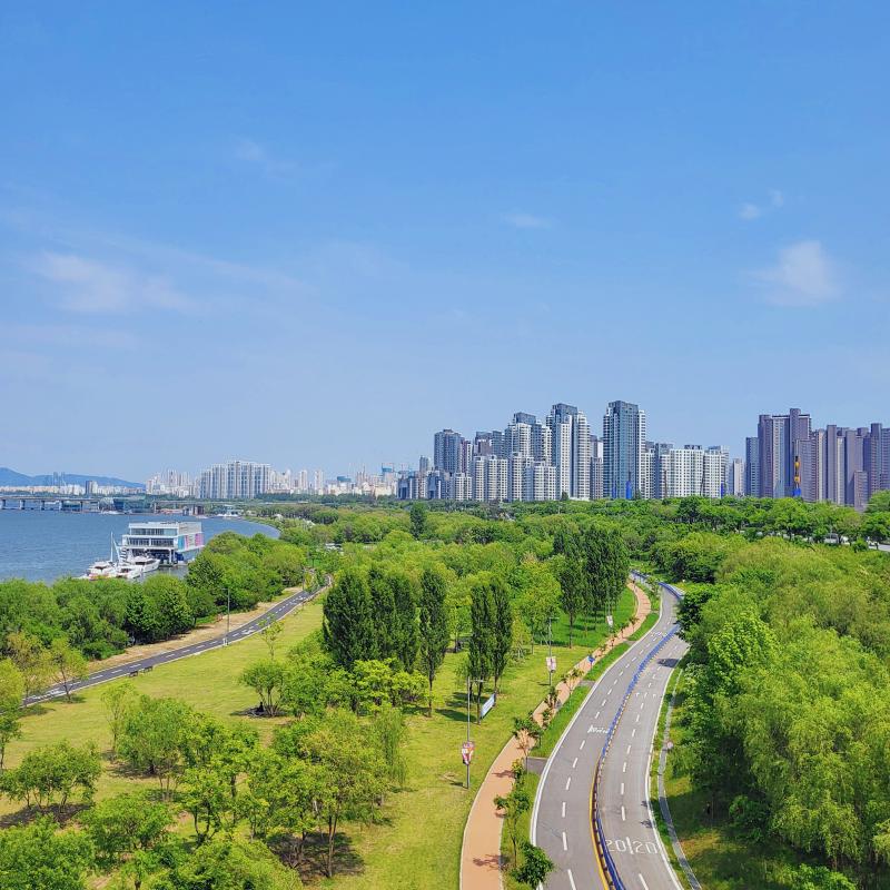 한강공원을 잘 안가봤는데 오늘은 반포 한강공원 근처인 서래섬 다녀와따 다녀와서 안건데 동작대교 스냅 많이 찍던곳이군아 눈에 익은 포토존..?이 
