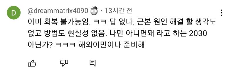 이딴 댓글들이 싫다고... 나까지 진짜 한국이 중국화되면 어쩌지 싶어져서 불안해짐