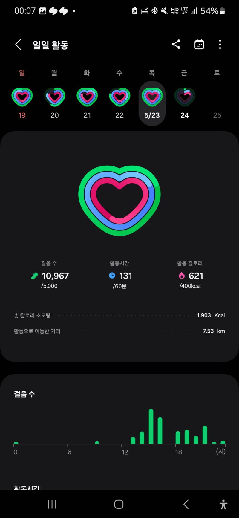 🎇 10000보 넘은 날은 사진 찍어 올리겠음요