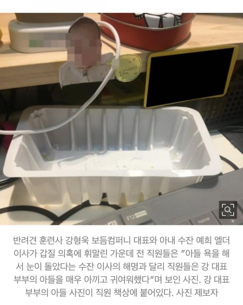 이게 어딜봐서 아들욕임 와 하나하나 구라네 저 훈련사 부부 직원들은 ㅈㄴ 보살이다 솔직히 자기상사가 저지랄 하는데 자식 좋아하는 게 쉽지 않을텐