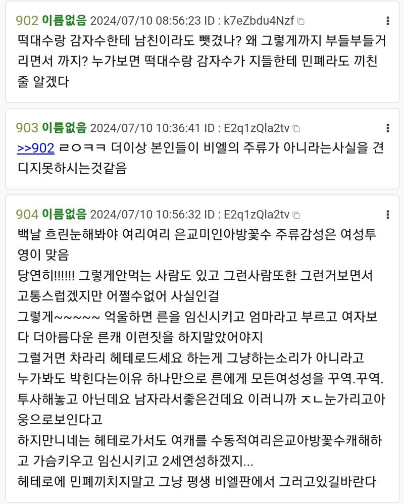 떡대수 파는 떡대수충들이 이러니까 떡대수가 까이지 눈가리고 아웅이 아니라 여성성 투여한 남캐라서 좋은거고 그냥 여캐면 노잼이라 그런건데 이걸 우