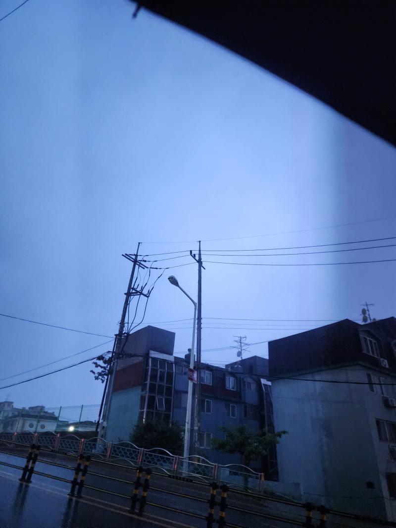폭우 내리기 전에 번개