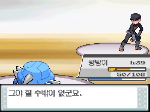 탕탕이의 분연! 효과는 굉장했다! 상대 코일은 쓰러졌다! 빌런트, 탕탕이, 손오공은 354 경험치를 얻었다! 로켓단 조무래기와의 승부에서 이겼다