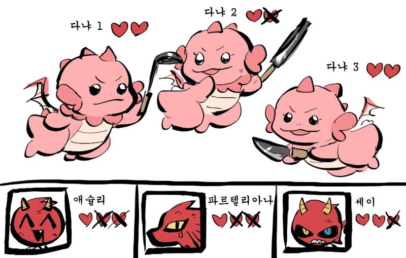 으앙. 다냐의 다이스는 천사들의 가호라도 받고 있는 걸까요! 아무튼 다음 턴으로 넘어갑니당!! 다냐 1은 세이를 공격해요! dice(0,2) v