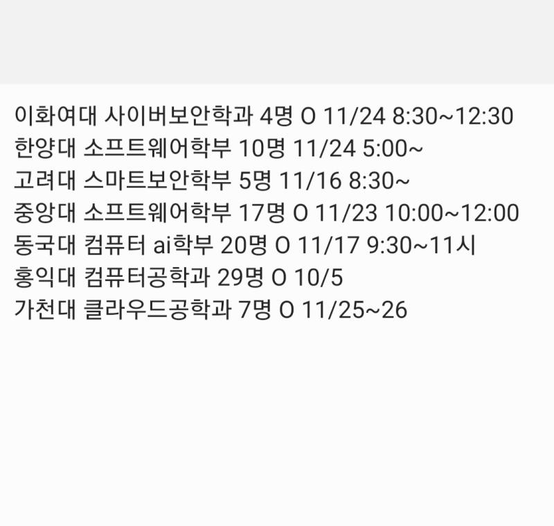 고려대 vs 한양대 어디 쓸까..?