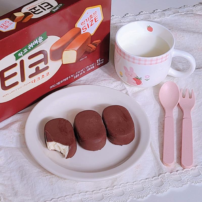 티코🍦 우유🥛 💬 냉동실 털기2 티코 넘 마싯더🥹🩷