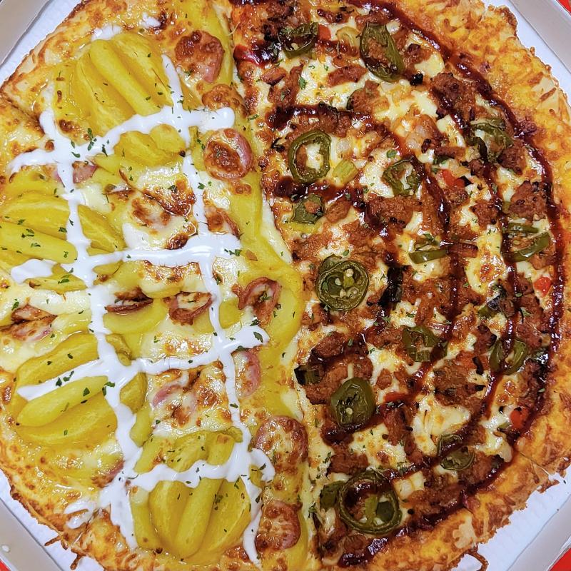 달달구리 꿀통고구마 피자🍕 열탄불고기 피자🍕 💬 만사천보의 보상 핏짜🍕🩷