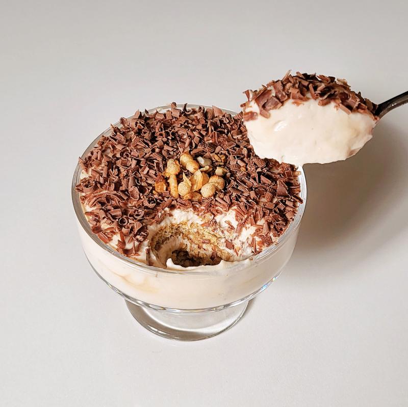 밤티라미수🍰 우유🥛 💬 레시피 보고 내 맘대로 만든거라 이게 맞나..?싶지만 꽤나 마싯었움 어제 먹은 넷플릭스 마롱티라미수 보다 훨씬 마싯움!!